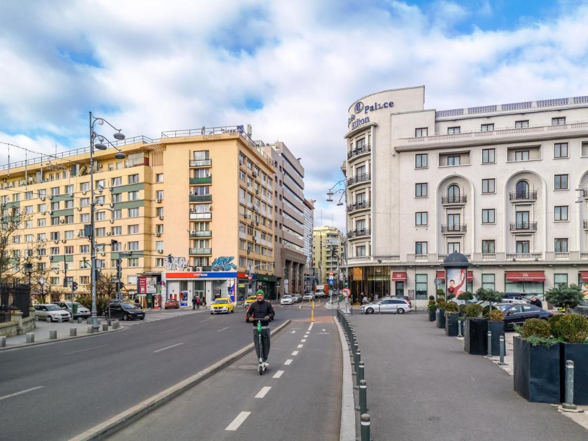 Ferienwohnung Victoriei Blue Bukarest Exterior foto