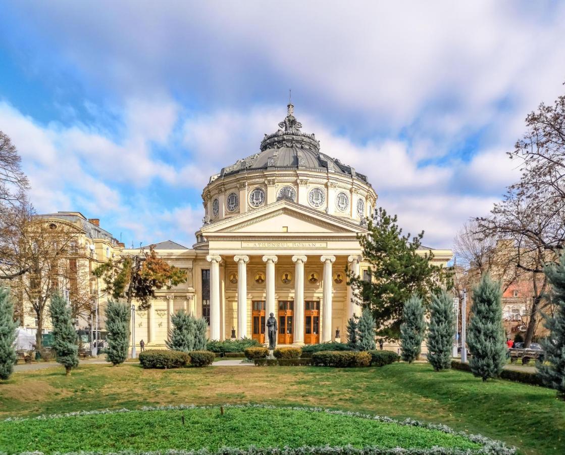 Ferienwohnung Victoriei Blue Bukarest Exterior foto